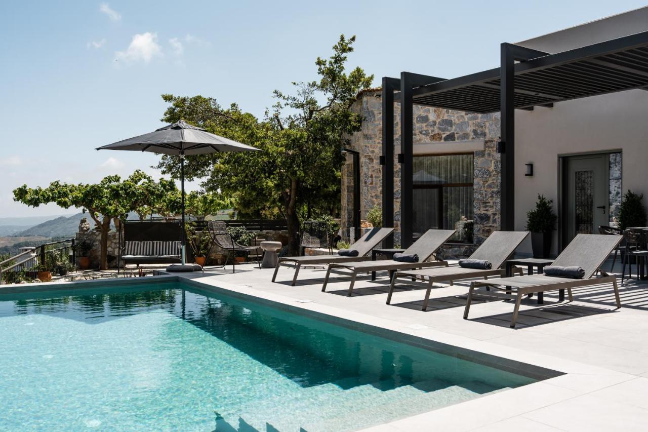 Asi Gonia Eumelia Iconic Villa, With Heated Pool & Whirlpool, By Thinkvilla מראה חיצוני תמונה