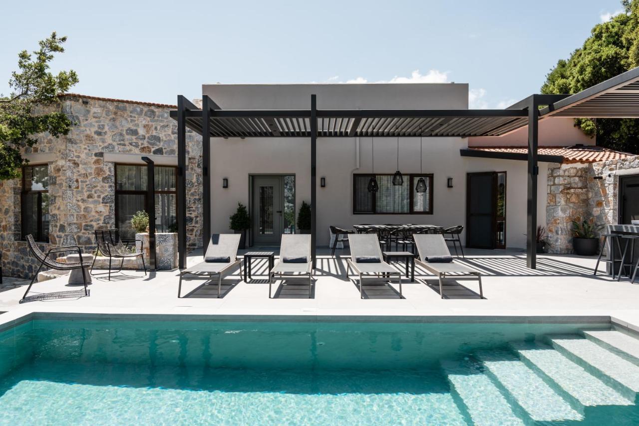 Asi Gonia Eumelia Iconic Villa, With Heated Pool & Whirlpool, By Thinkvilla מראה חיצוני תמונה
