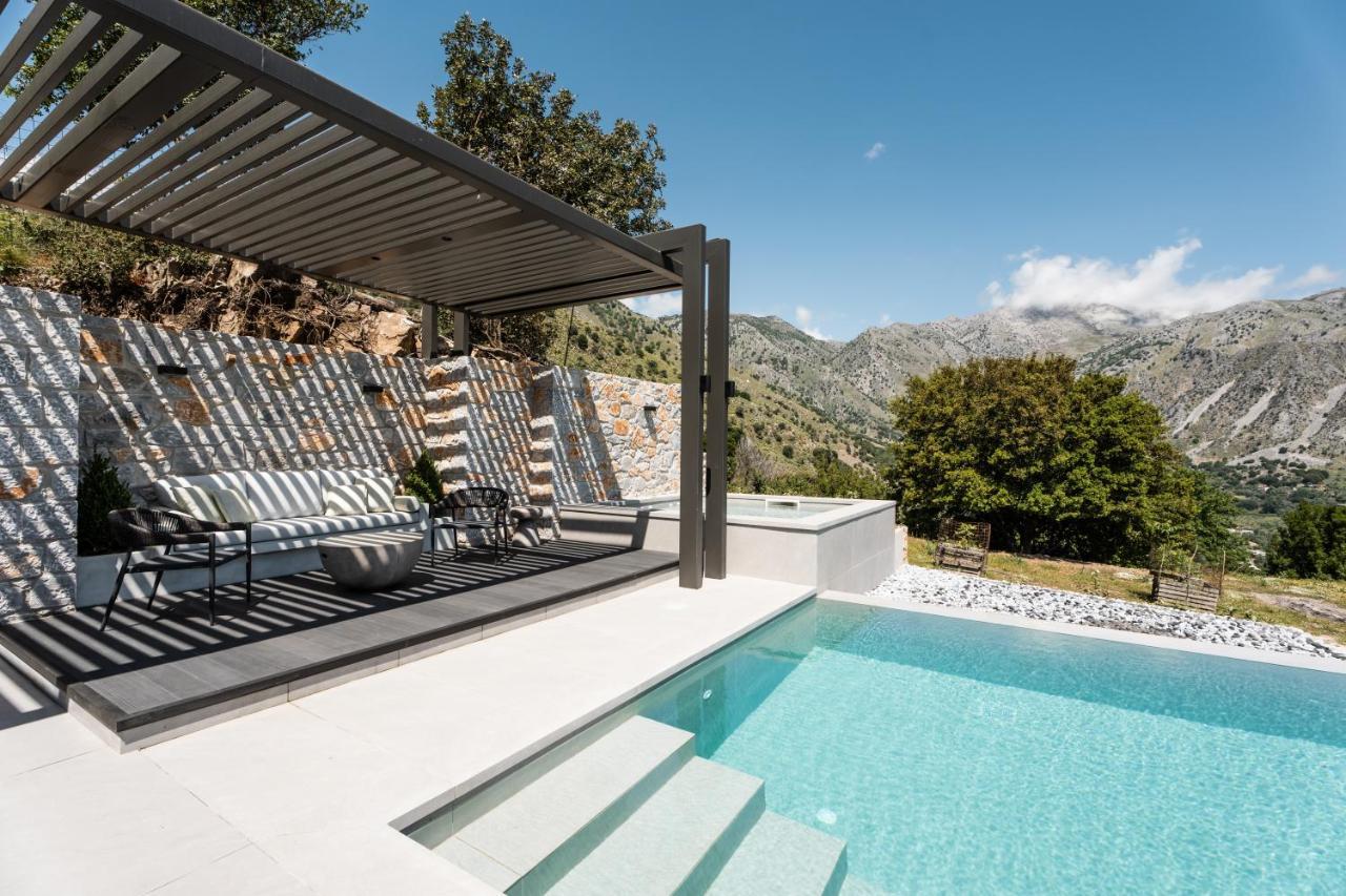 Asi Gonia Eumelia Iconic Villa, With Heated Pool & Whirlpool, By Thinkvilla מראה חיצוני תמונה