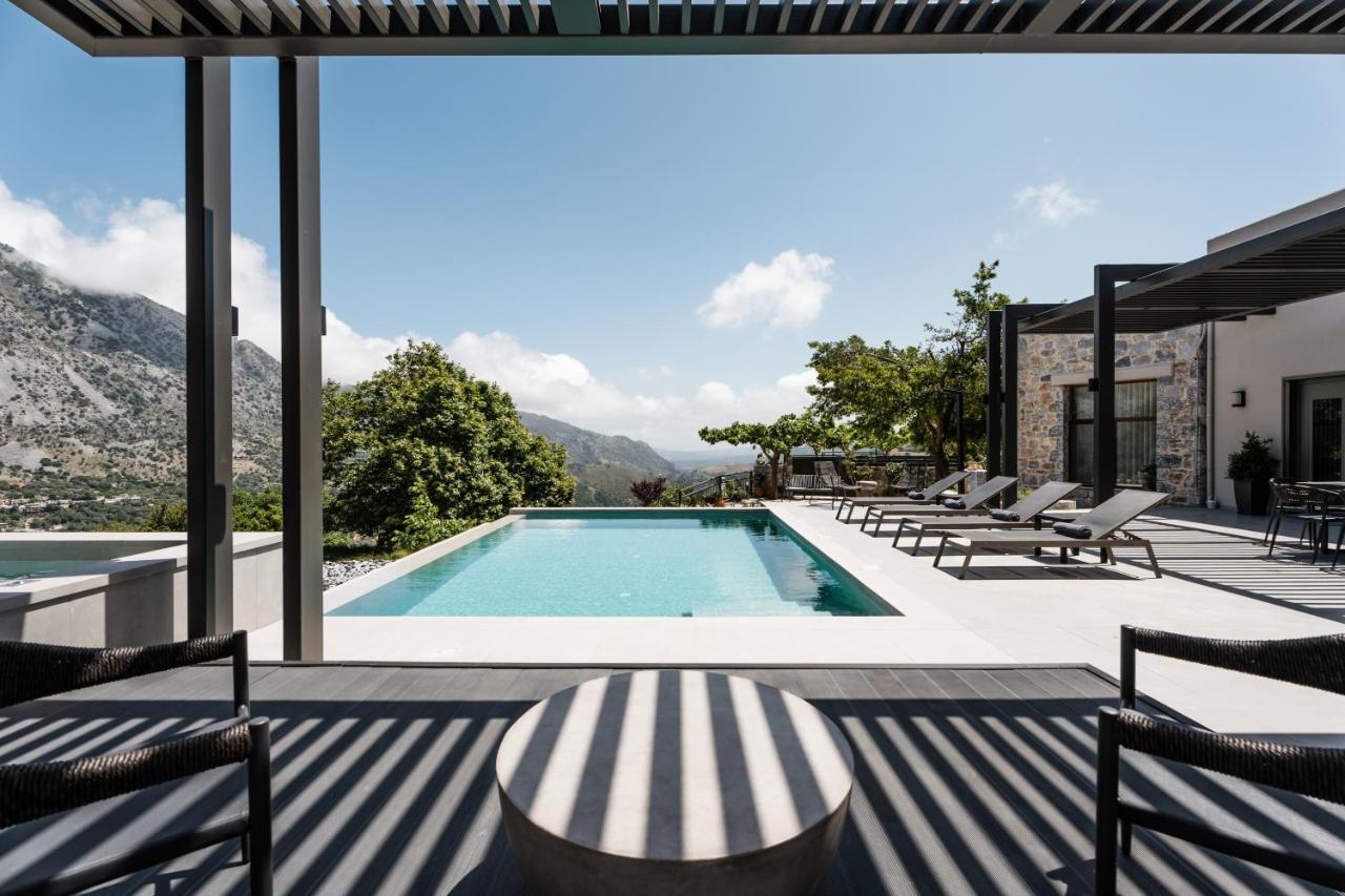 Asi Gonia Eumelia Iconic Villa, With Heated Pool & Whirlpool, By Thinkvilla מראה חיצוני תמונה